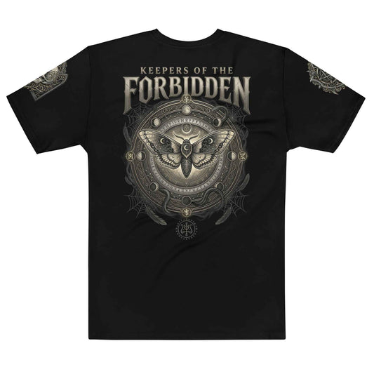 Gothic Occult Graphic T-Shirt - Dark Fantasy Ritual Design | All-Over Print