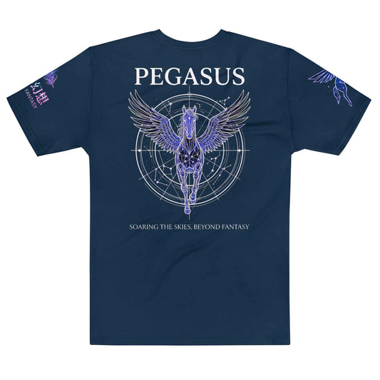Pegasus Fantasy Celestial Graphic T-Shirt – Midnight Navy Constellation Streetwear