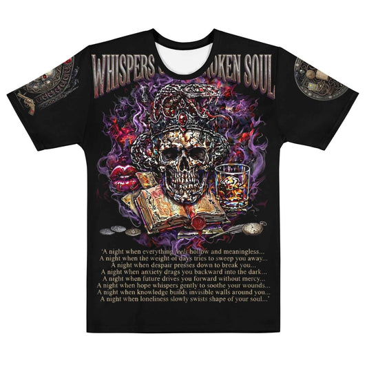 WHISPERS OF A BROKEN SOUL™ Full Eclipse | All-Over Print Gothic T-Shirt | Dark Streetwear | Masatonia