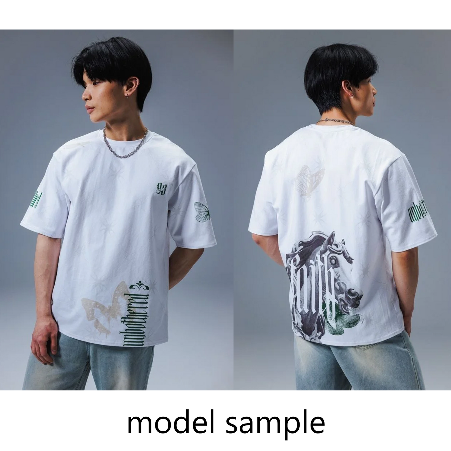 Luxuriöses USA All-Over Print Oversized T-Shirt - Premium Patriotische Grafik Streetwear | Stars & Stripes Design