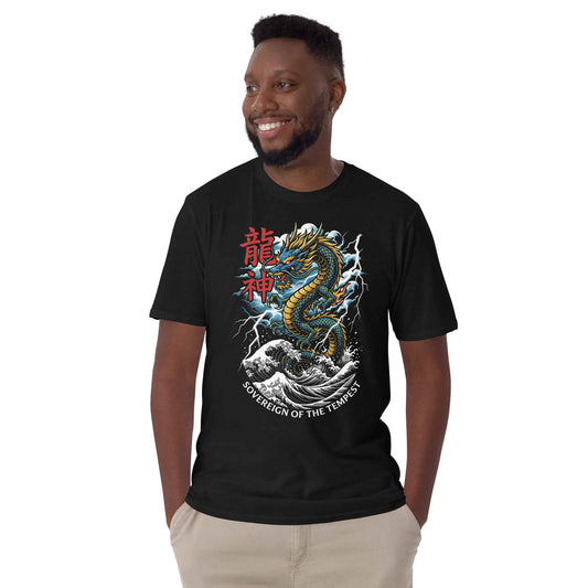 Ryujin Sovereign of the Tempest Graphic T-Shirt – Japanese Dragon Streetwear