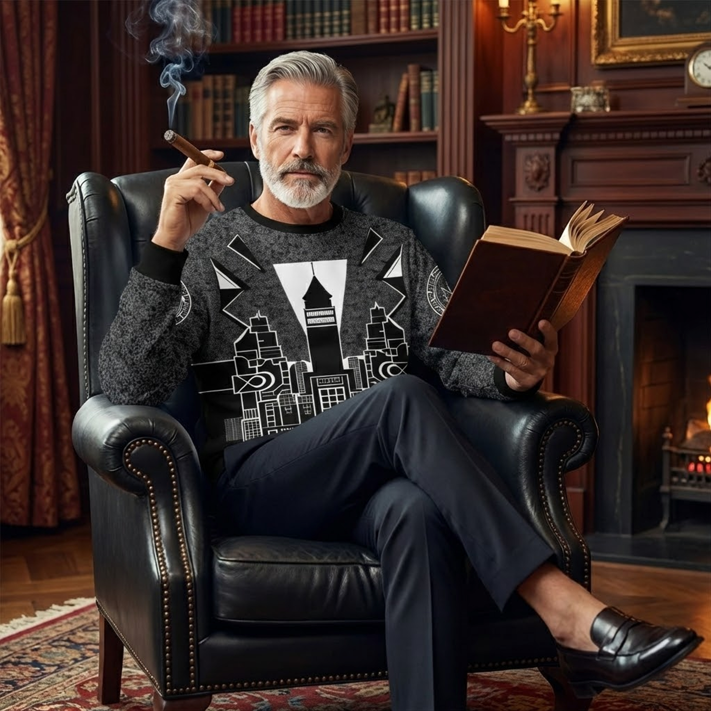 Luxury Art All-Over Print Sweatshirt - Unisex Cotton | Premium