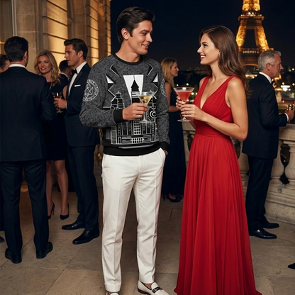 Luxury Art All-Over Print Sweatshirt - Unisex Cotton | Premium