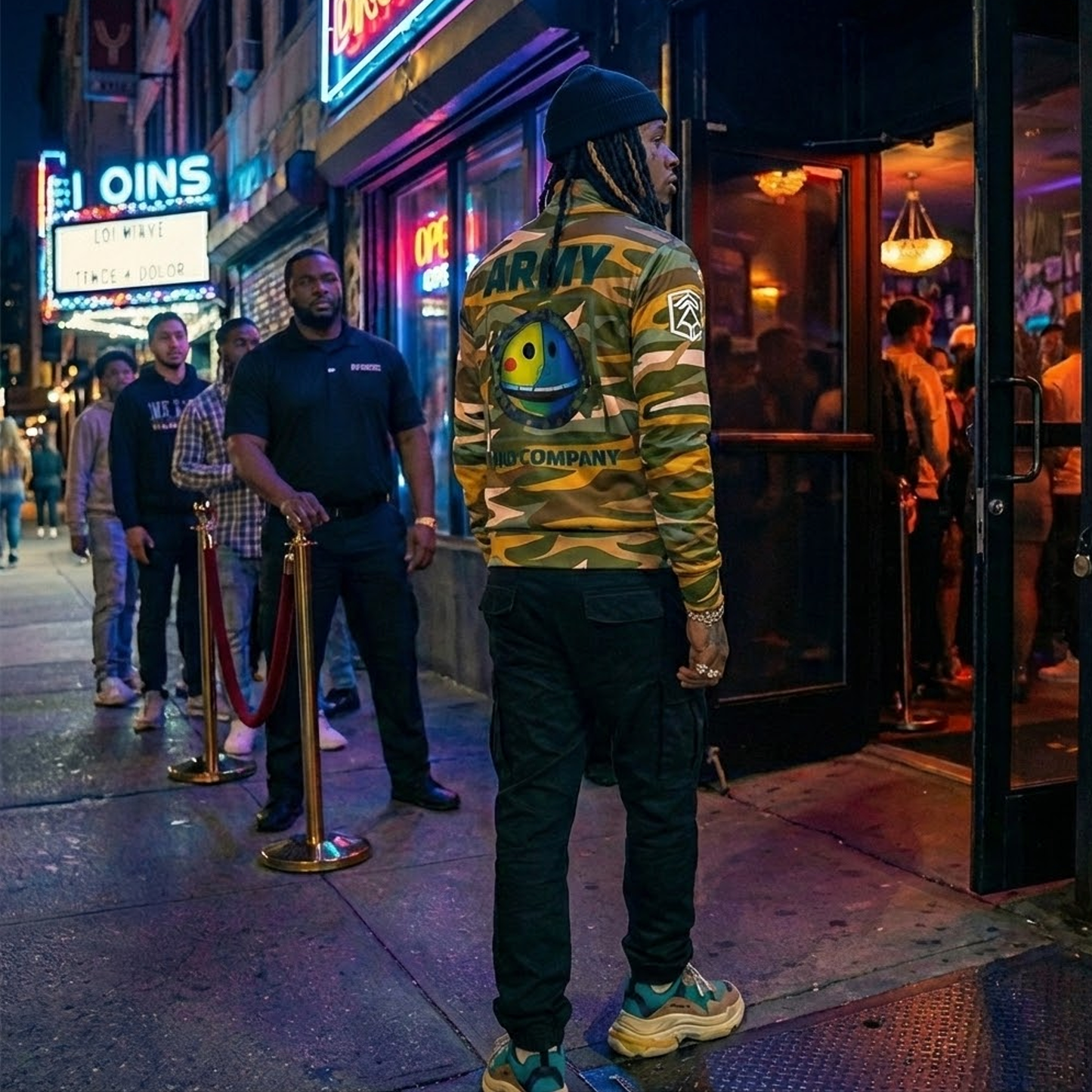 TJ-006 / 9.08oz All-Over Print Recycled Unisex Track Jacket Masatonia "ARMY" "MAD COMPANY"