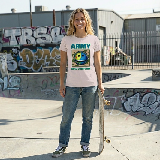 T-220-B / Short-Sleeve Unisex T-Shirt Masatonia "ARMY" "MAD COMPANY"