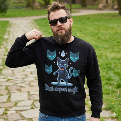 S-011 / 8.5 oz Unisex Premium Sweatshirt Masatonia "Magic Cat"