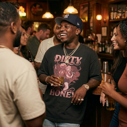 T-294-OG / Unisex oversized Garment-Dyed t-shirt  Masatonia "Dirty Honey"