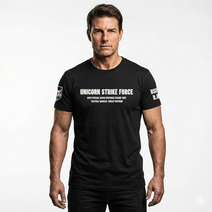 T-215-B / Short-Sleeve Unisex T-Shirt "Masatonia" "Military" "unicorn strike force" 09 unit