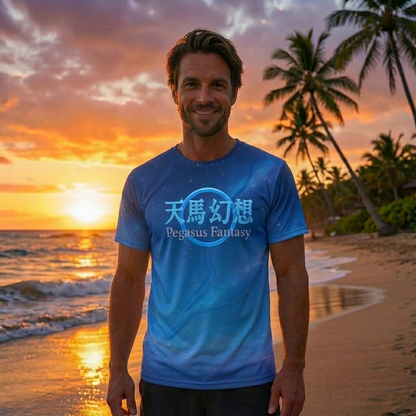 T-301-AC / Men’s cotton crew neck t-shirt Masatonia "Pegasus"