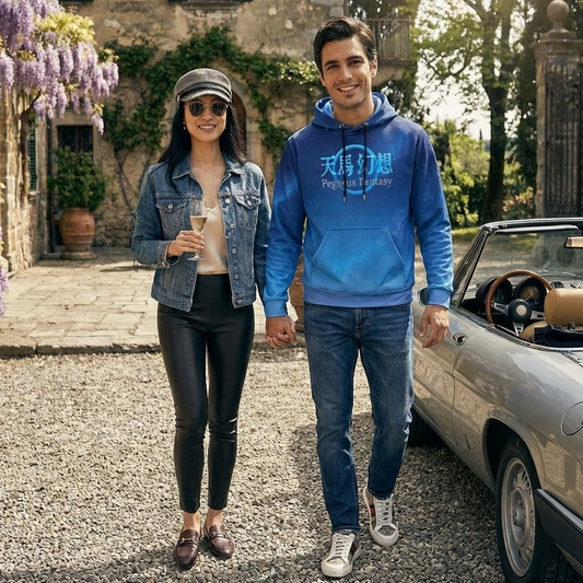 P-153-AC / Unisex cotton hoodie Masatonia "Pegasus"