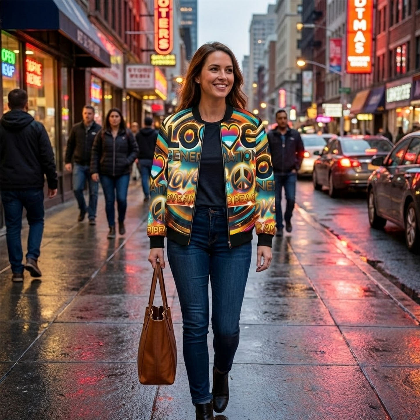 Luxury Art Design Bomber Jacket - All-Over Print | Premium