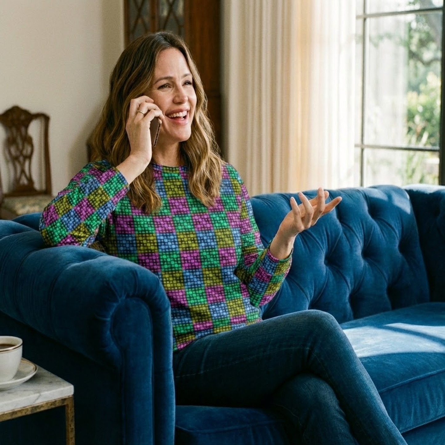 All-Over Print Cotton Sweatshirt - Unisex Streetwear | Premium