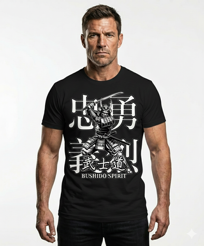T-025-B / Short-Sleeve Unisex T-Shirt Masatonia "SAMURAI" "BUSHI"