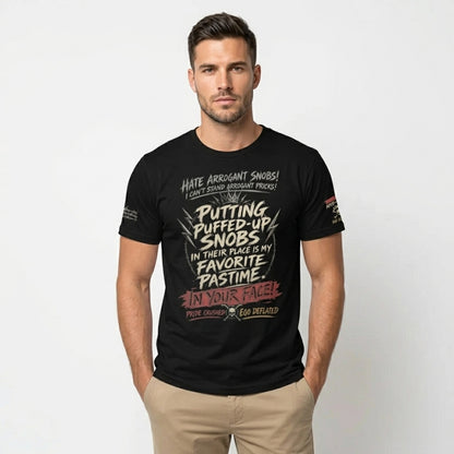 Anti-Pride Unit T-Shirt mit Distressed-Grafik, moderner Schnitt