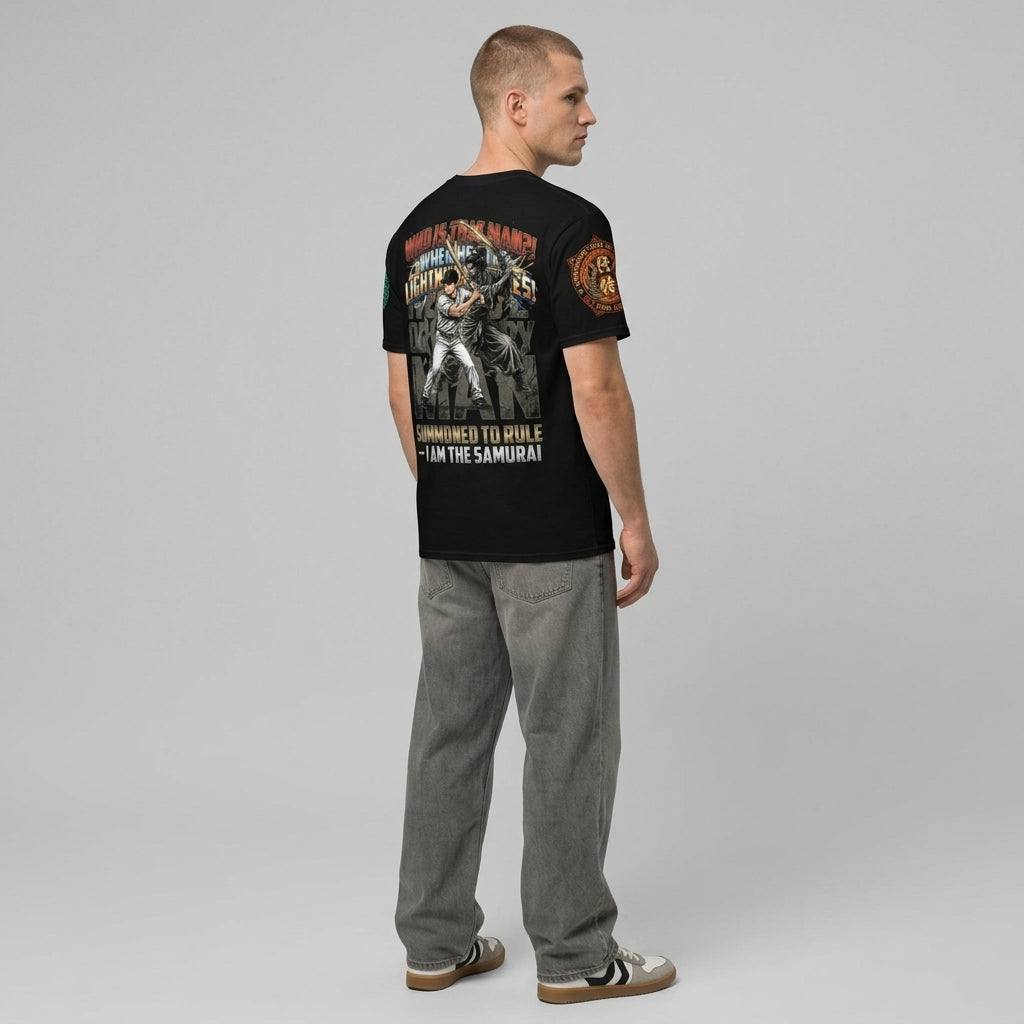 Japanese Samurai Baseball Graphic Streetwear T-Shirt