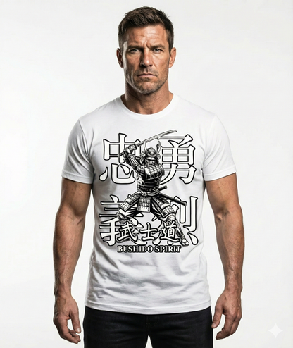 T-025-B / Short-Sleeve Unisex T-Shirt Masatonia "SAMURAI" "BUSHI"