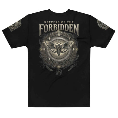 Gothic Occult Graphic T-Shirt - Dark Fantasy Ritual Design | All-Over Print