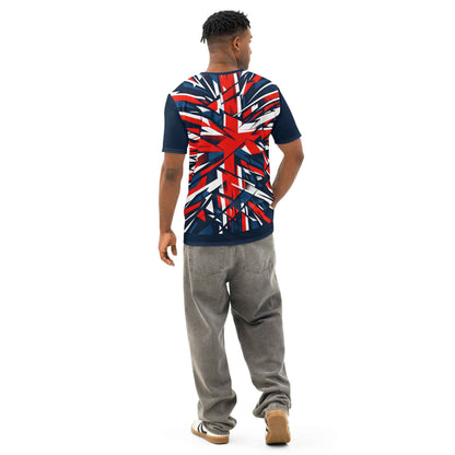 Luxury UK Union Jack All-Over Print T-Shirt - British Punk Streetwear Graphic Tee | Red White Blue Design