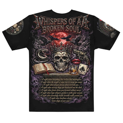 WHISPERS OF A BROKEN SOUL™ Full Eclipse | All-Over Print Gothic T-Shirt | Dark Streetwear | Masatonia