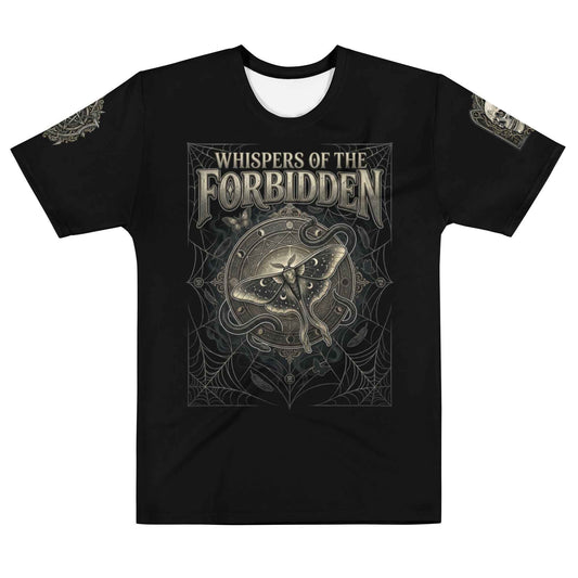 Gothic Occult Graphic T-Shirt - Dark Fantasy Ritual Design | All-Over Print