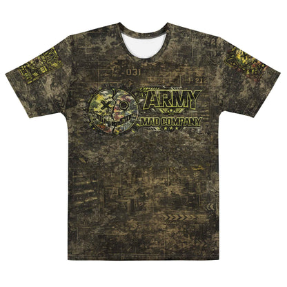 ARMY MAD COMPANY All-Over Print T-Shirt - Military Streetwear Tactical Graphic Tee | Front, Back & Sleeve Print