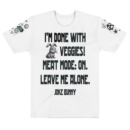 JOKE BUNNY™ Graphic T-Shirt - Grunge Punk Meme Streetwear | Multi-Print Front, Back & Sleeve Design