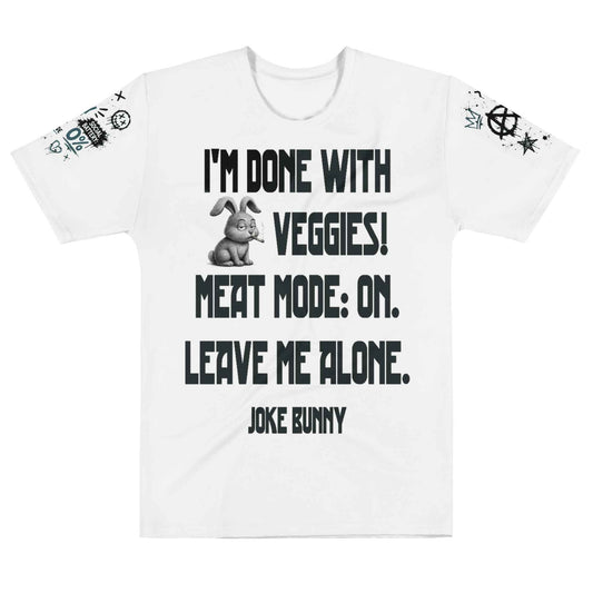 JOKE BUNNY™ Graphic T-Shirt - Grunge Punk Meme Streetwear | Multi-Print Front, Back & Sleeve Design
