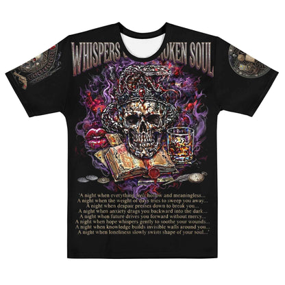 WHISPERS OF A BROKEN SOUL™ Full Eclipse | All-Over Print Gothic T-Shirt | Dark Streetwear | Masatonia