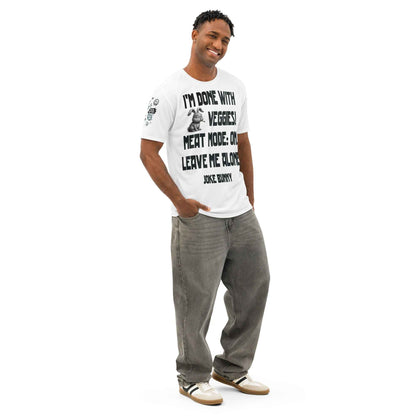 JOKE BUNNY™ Graphic T-Shirt - Grunge Punk Meme Streetwear | Multi-Print Front, Back & Sleeve Design
