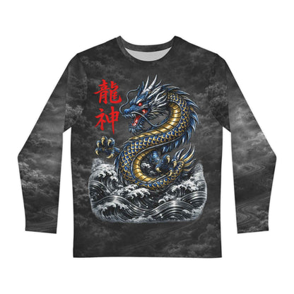 RYUJIN DESCENT Long Sleeve Shirt - All-Over Print | Japanese Dragon