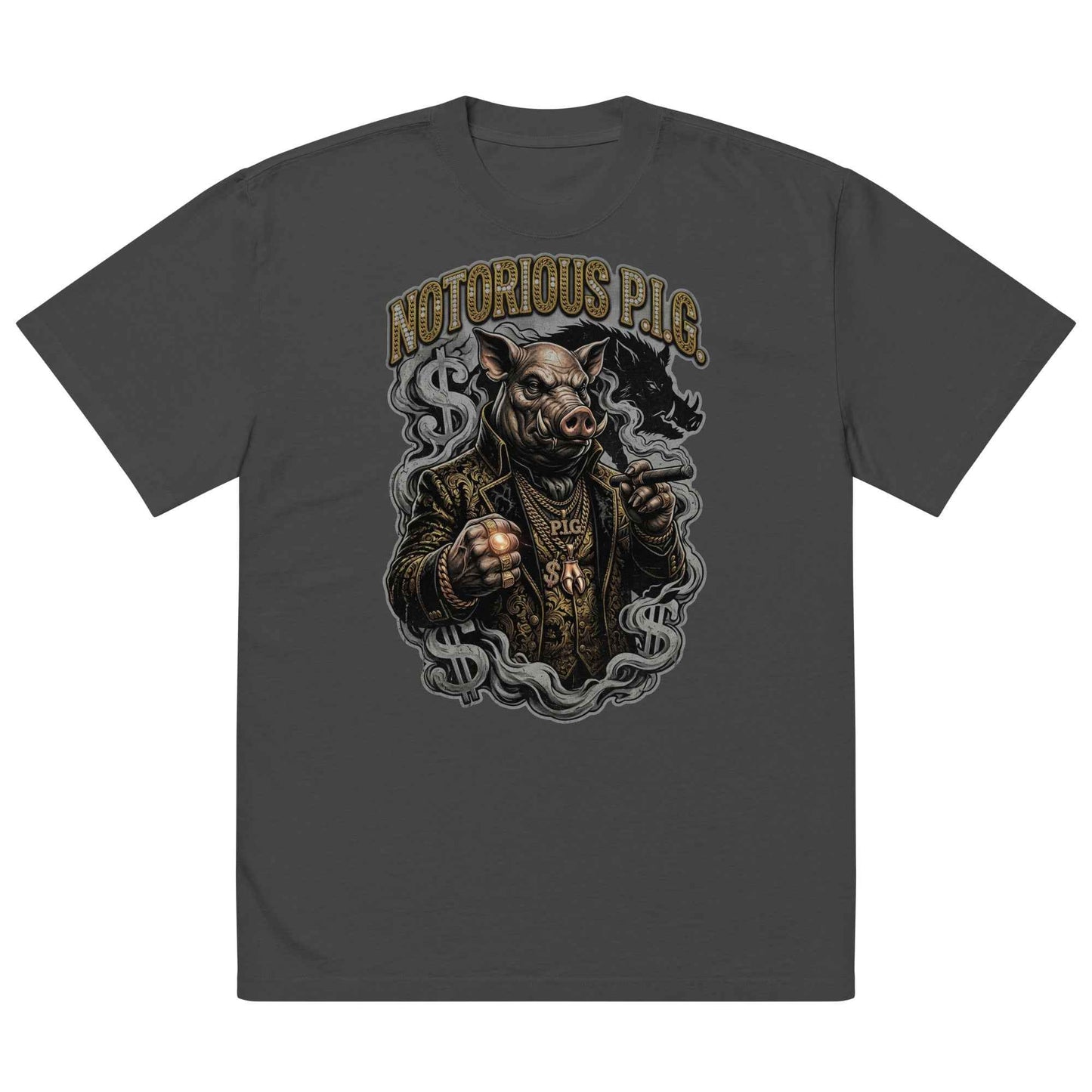 T-294-OF　NOTORIOUS P.I.G. "The Snout" Oversized Vintage Graphic Tee