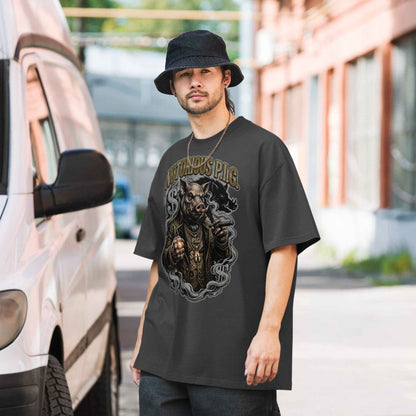 T-294-OF　NOTORIOUS P.I.G. "The Snout" Oversized Vintage Graphic Tee