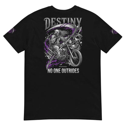 "Scythe of Chronos" Fine Line Graphic T-Shirt – Black Edition