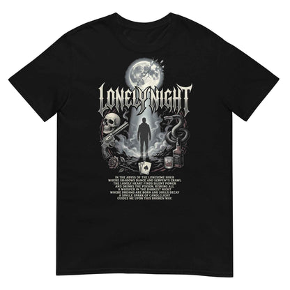 Lonely Night Gothic Rock T-Shirt - Dark Metal Design | Premium Cotton
