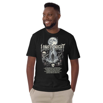 Lonely Night Gothic Rock T-Shirt - Dark Metal Design | Premium Cotton