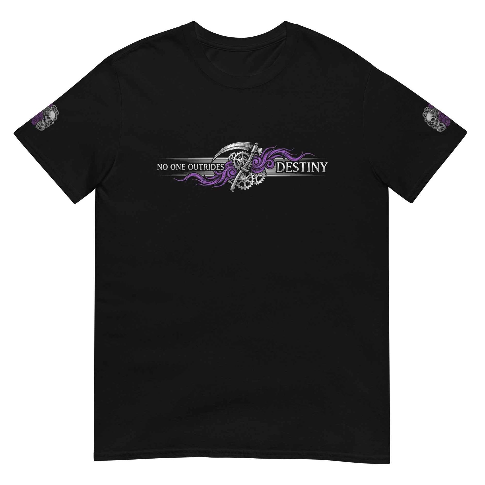 "Scythe of Chronos" Fine Line Graphic T-Shirt – Black Edition
