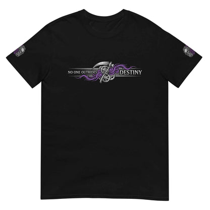 "Scythe of Chronos" Fine Line Graphic T-Shirt – Black Edition