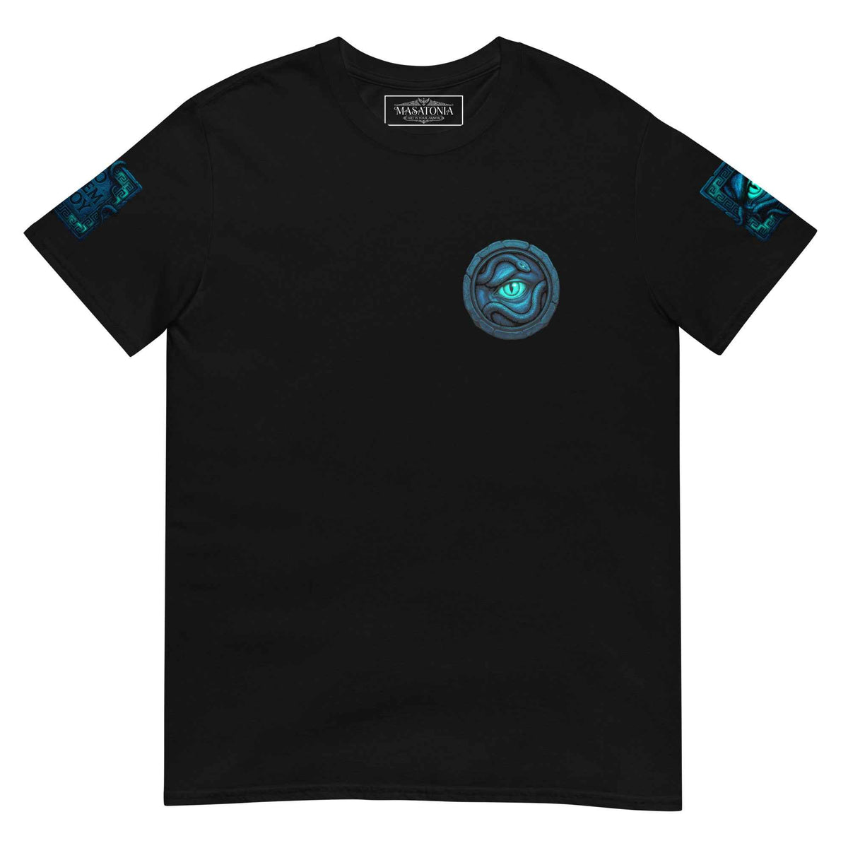 Medusa "ΓΟΡΓΩ" Stone Carving Graphic T-Shirt - Greek Mythology Dark Fantasy Streetwear