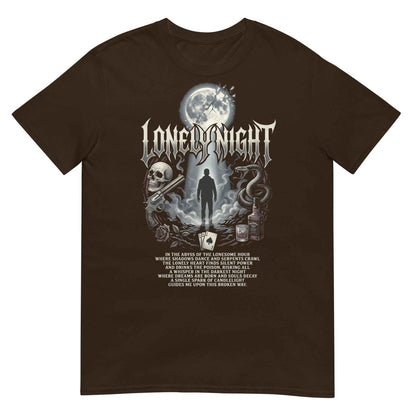 Lonely Night Gothic Rock T-Shirt - Dark Metal Design | Premium Cotton