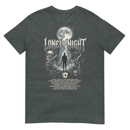 Lonely Night Gothic Rock T-Shirt - Dark Metal Design | Premium Cotton