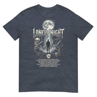 Lonely Night Gothic Rock T-Shirt - Dark Metal Design | Premium Cotton