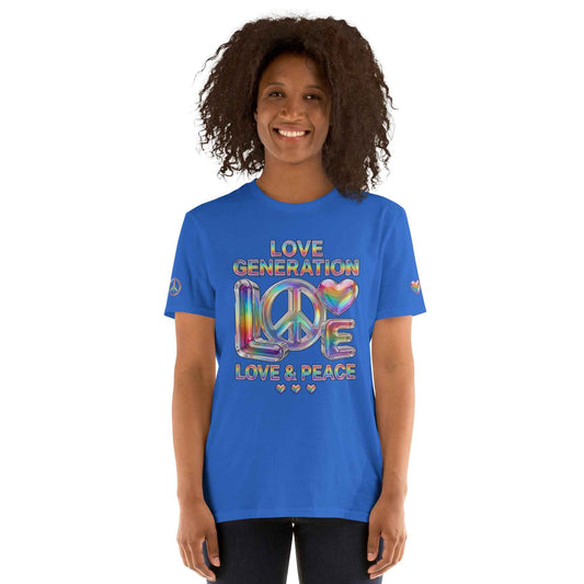 LOVE GENERATION™ | Liquid-Glass Graphic T-Shirt | Gender-Fluid Streetwear | Masatonia