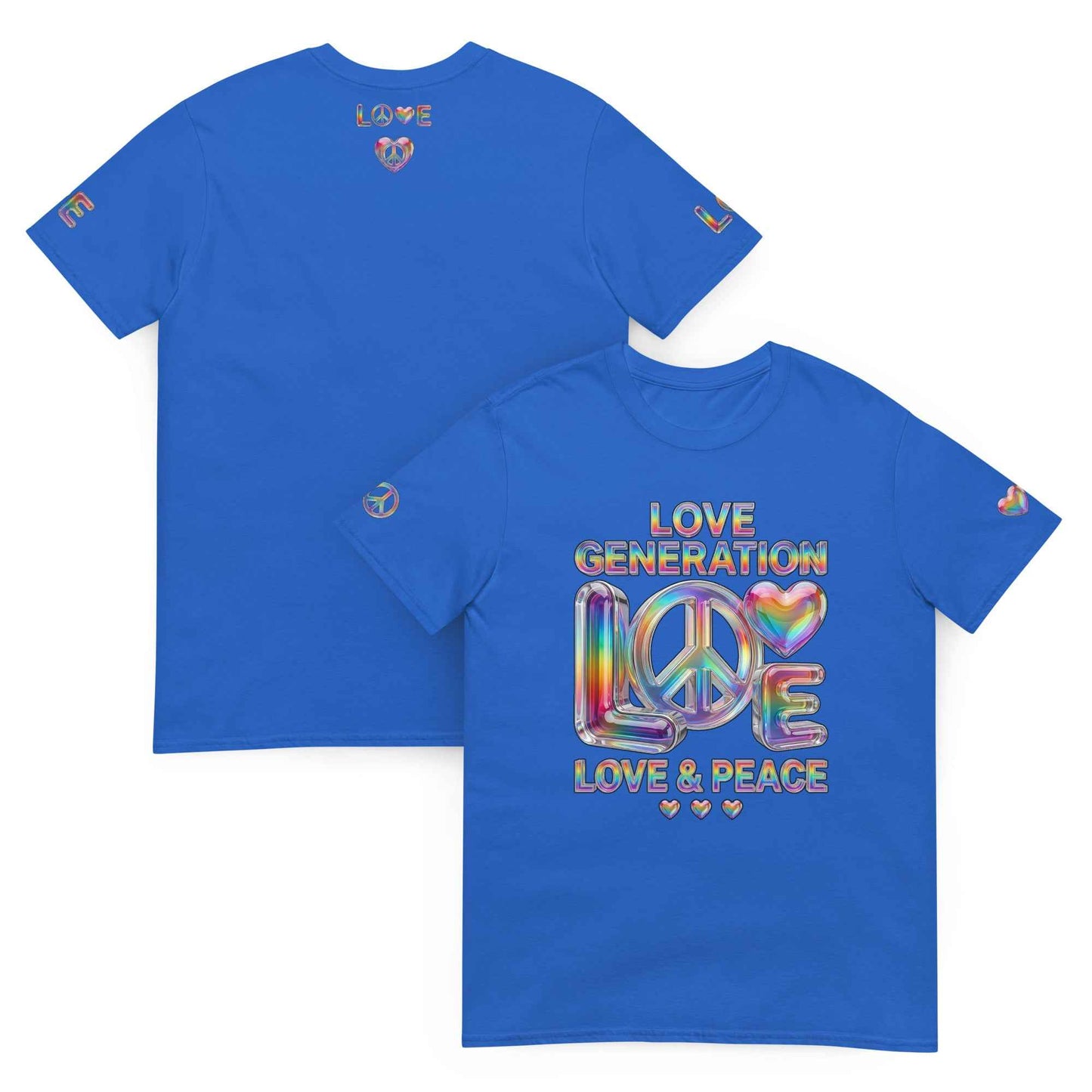LOVE GENERATION™ | Liquid-Glass Graphic T-Shirt | Gender-Fluid Streetwear | Masatonia