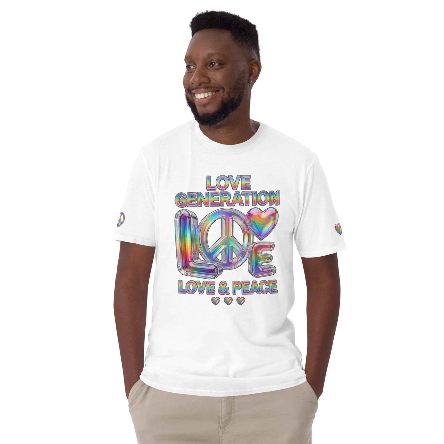 LOVE GENERATION™ | Liquid-Glass Graphic T-Shirt | Gender-Fluid Streetwear | Masatonia