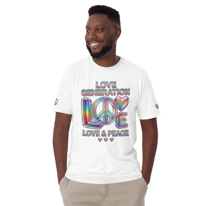 LOVE GENERATION™ | Liquid-Glass Graphic T-Shirt | Gender-Fluid Streetwear | Masatonia