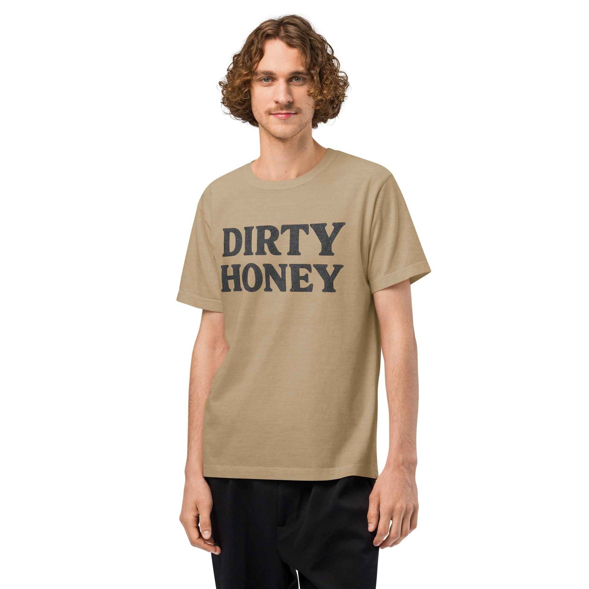 DIRTY HONEY T-Shirt - Dangerous Girls Silhouette Graphic | Oversized Garment-Dyed