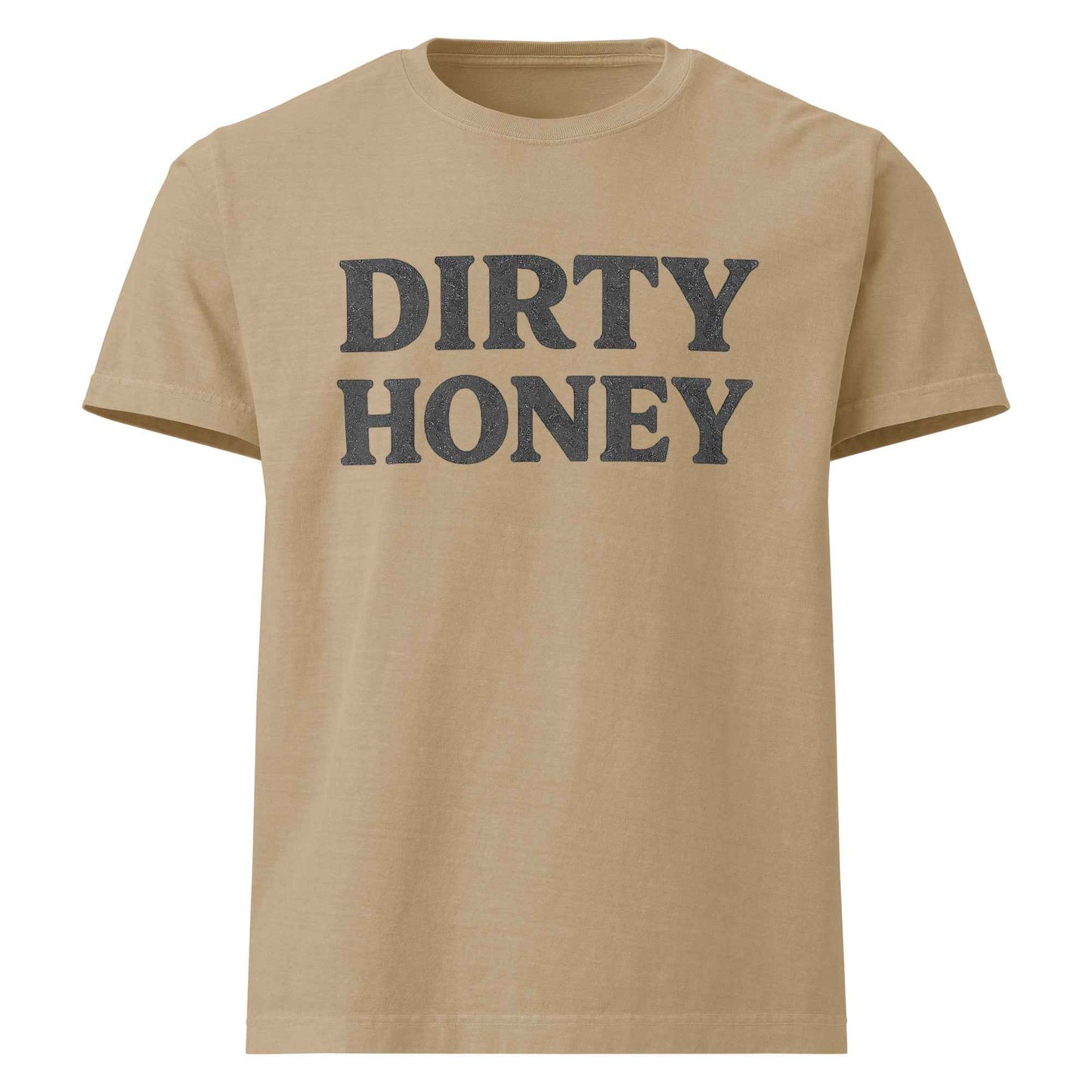 DIRTY HONEY T-Shirt - Dangerous Girls Silhouette Graphic | Oversized Garment-Dyed