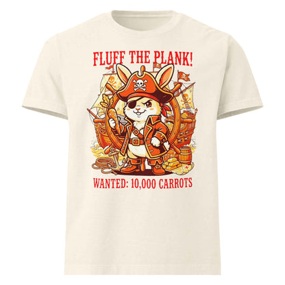 Pirate Rabbit T-Shirt - Captain Bunny WANTED 10,000 Carrots | Organic Cotton