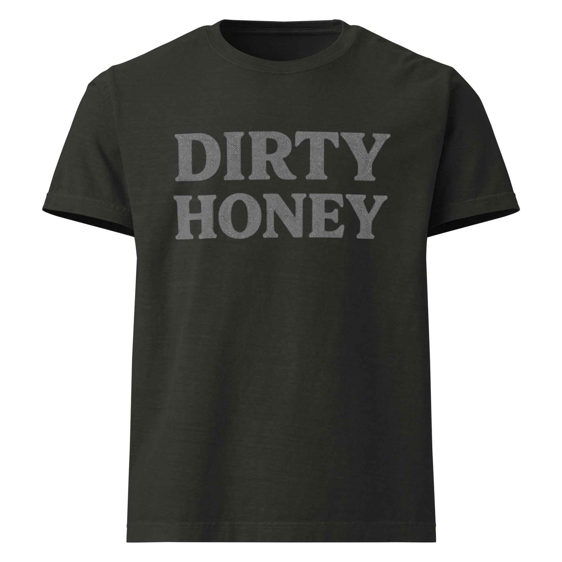 DIRTY HONEY T-Shirt - Dangerous Girls Silhouette Graphic | Oversized Garment-Dyed