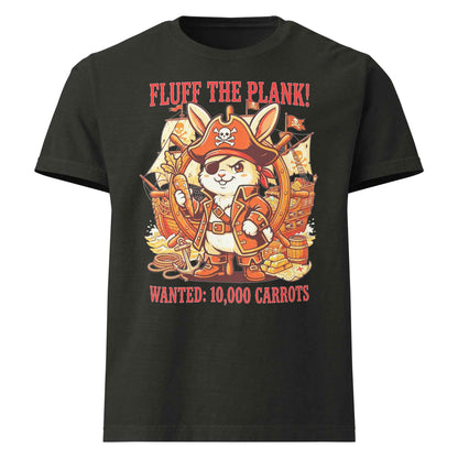 Pirate Rabbit T-Shirt - Captain Bunny WANTED 10,000 Carrots | Organic Cotton